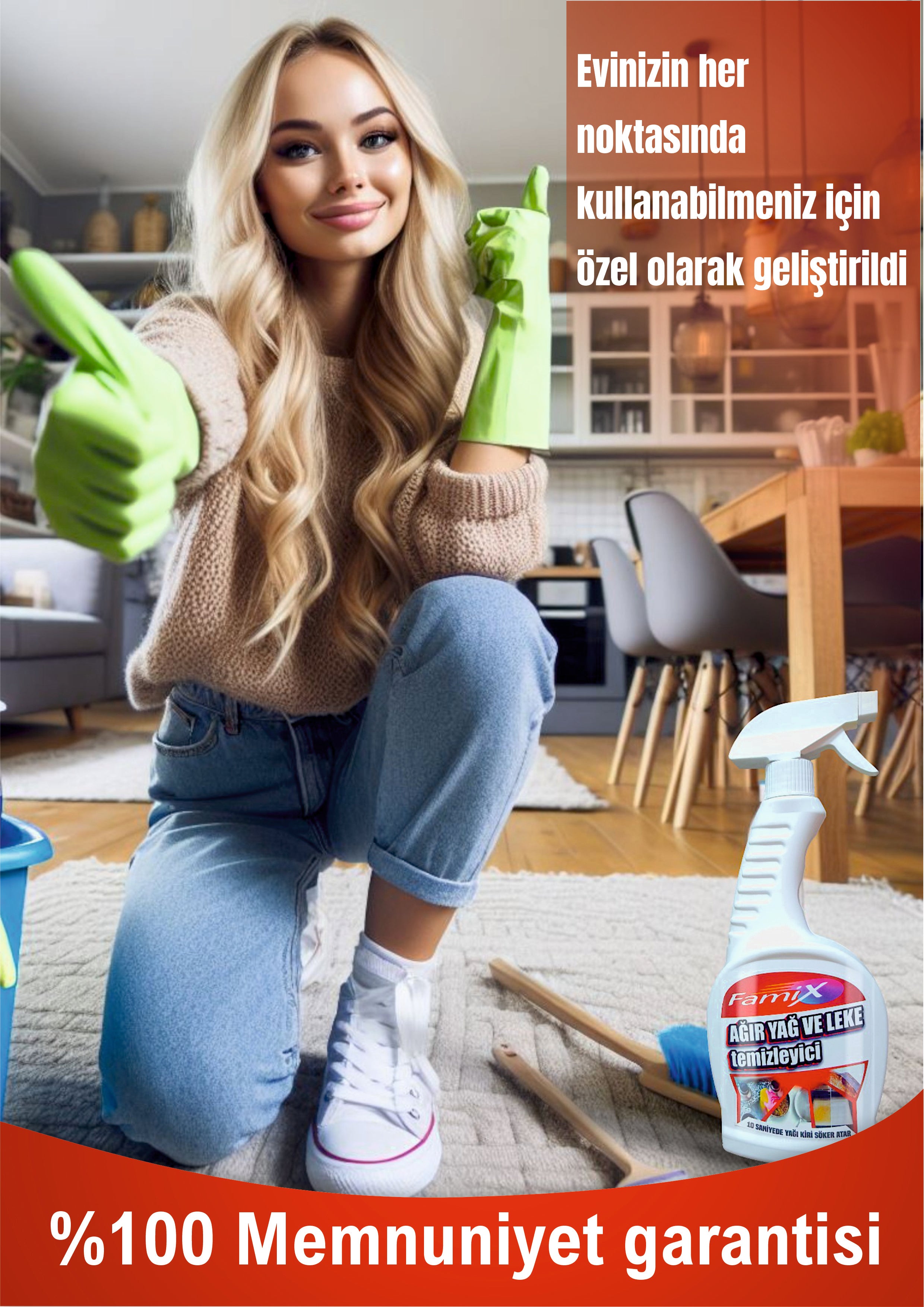 750 ml Famix Ağır Yağ ve Leke Temizleyici