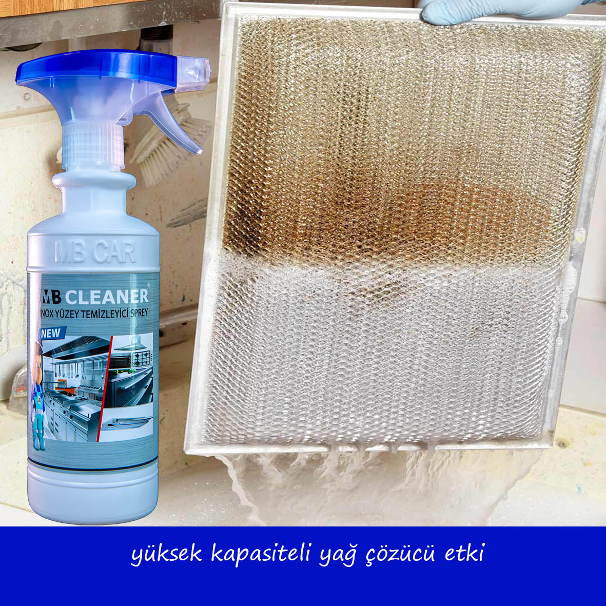 İnox Yüzey Temizleyici Sprey 0,5 Lt